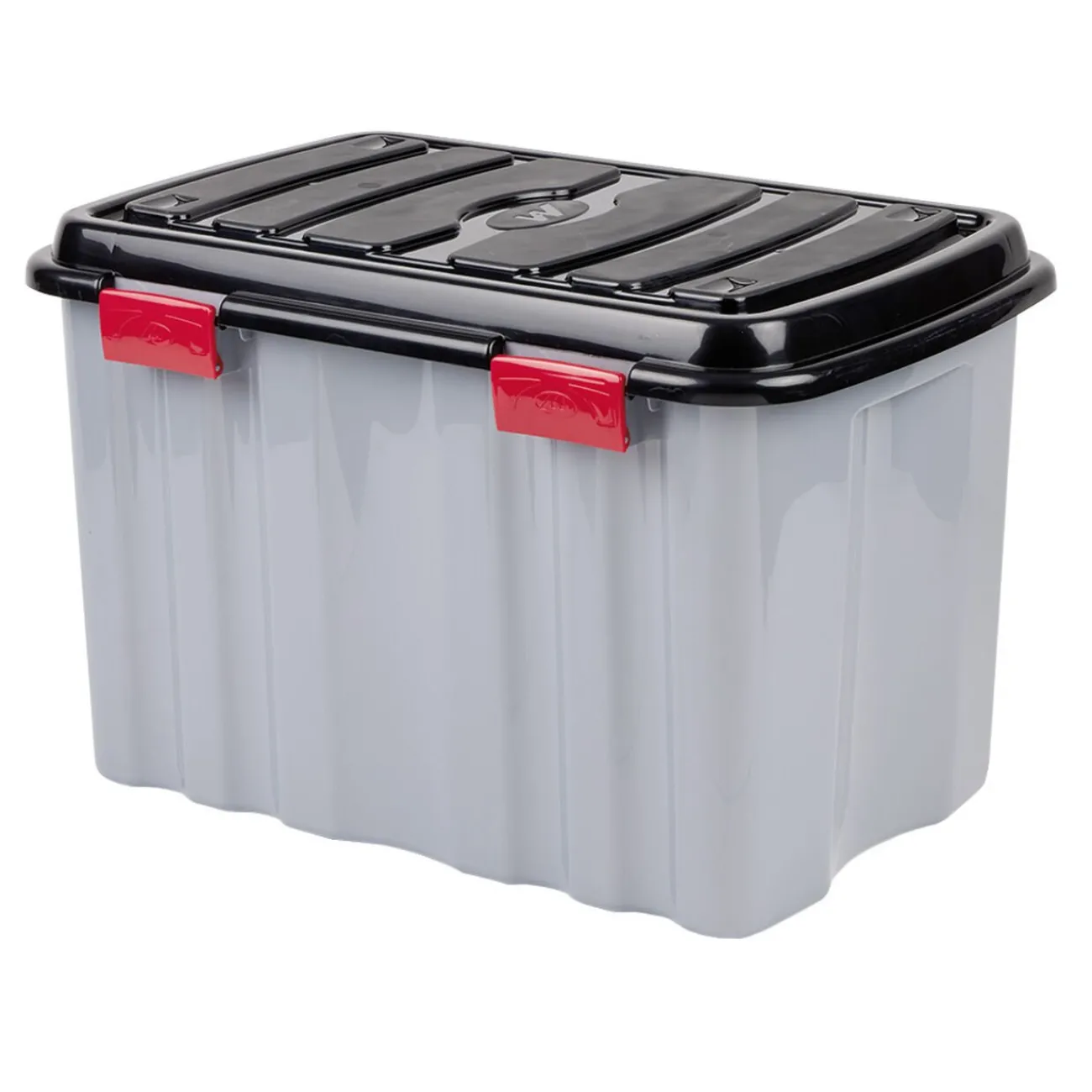 Gifi Rangement|Box de rangement brico gris 54L 60x40xH38cm