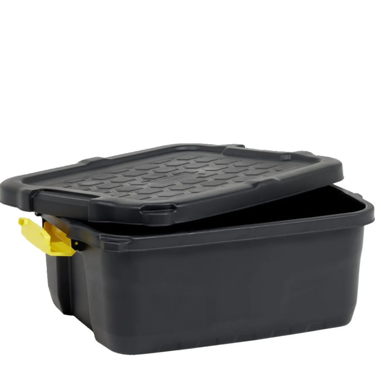 Gifi Rangement|Box de rangement brico noir 24L