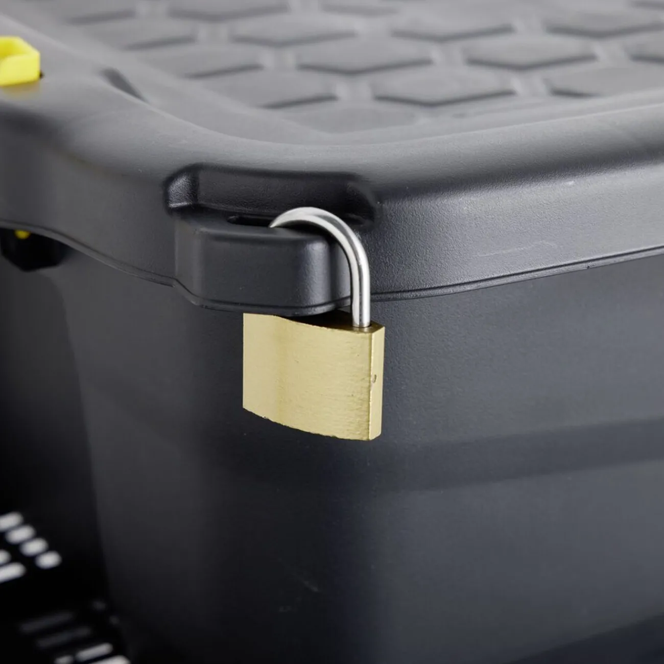 Gifi Rangement|Box de rangement brico noir 42L