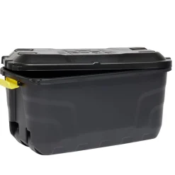 Gifi Rangement|Box de rangement brico noir 75L