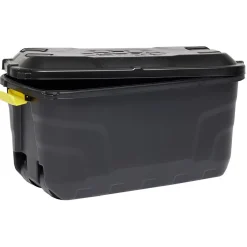 Gifi Rangement|Box de rangement brico noir 75L
