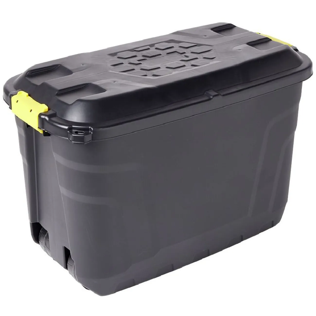 Gifi Rangement|Box de rangement brico noir 110L