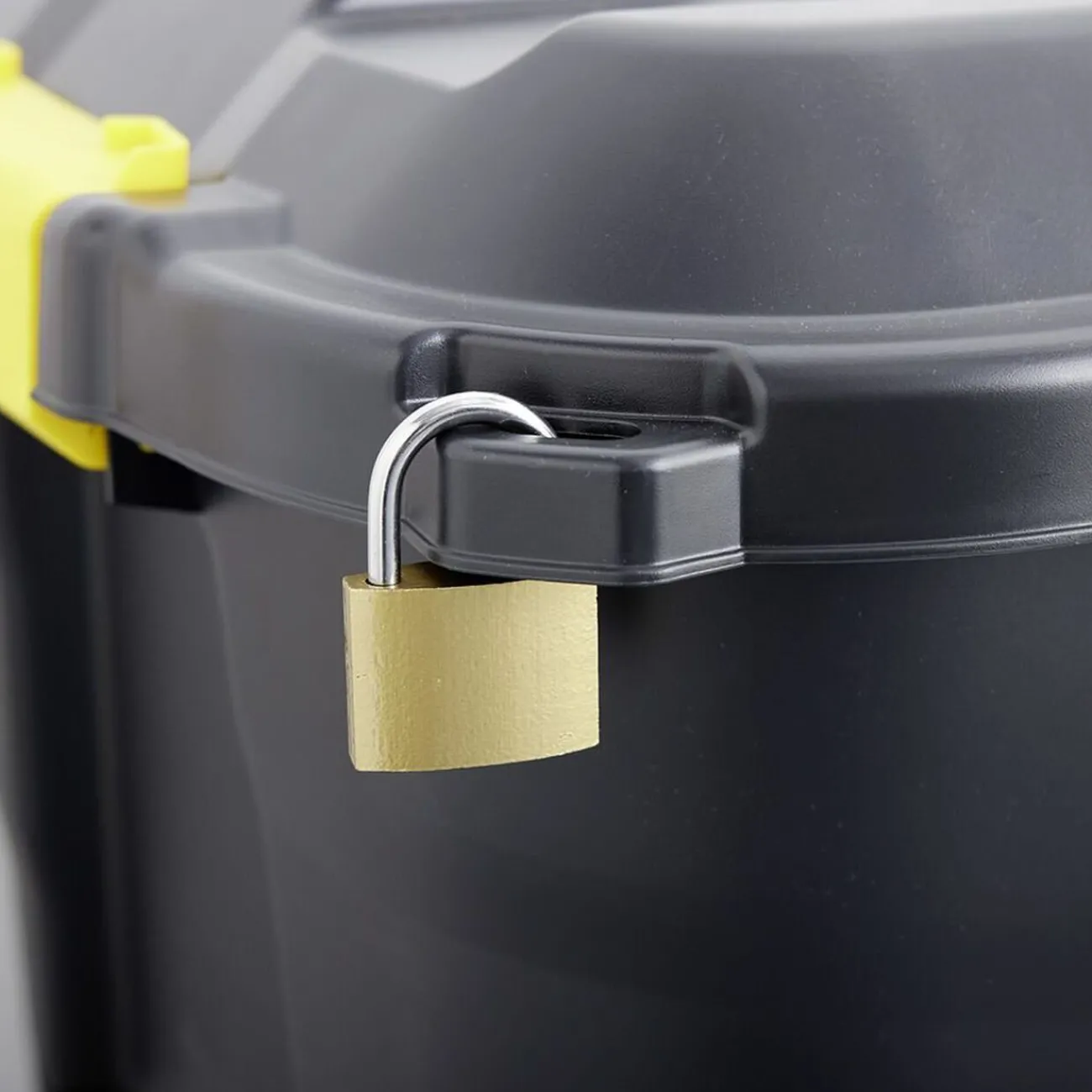 Gifi Rangement|Box de rangement brico noir 110L