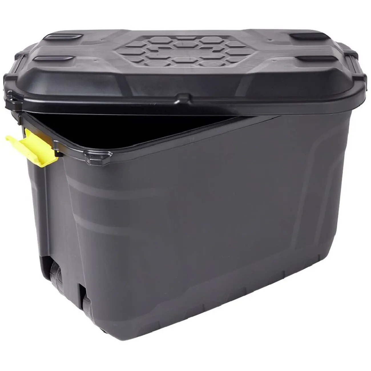 Gifi Rangement|Box de rangement brico noir 110L