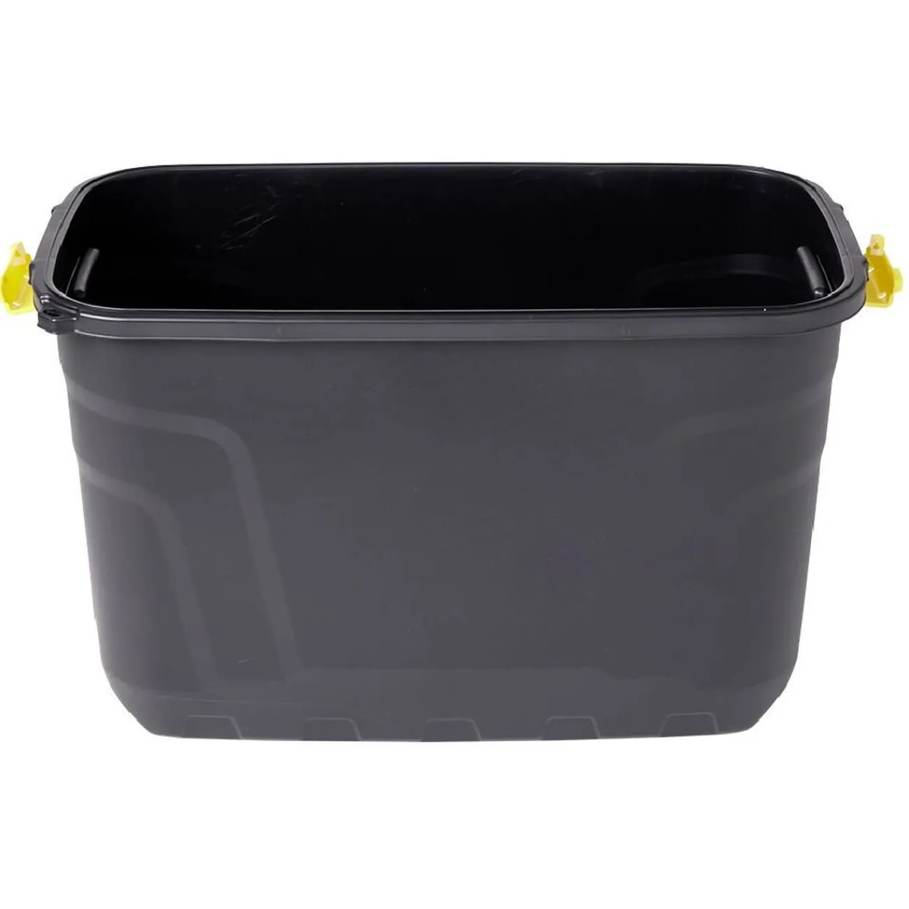 Gifi Rangement|Box de rangement brico noir 110L