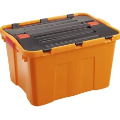 Gifi Rangement|Box de rangement bricolage avec couvercle à double rabat 34L x2