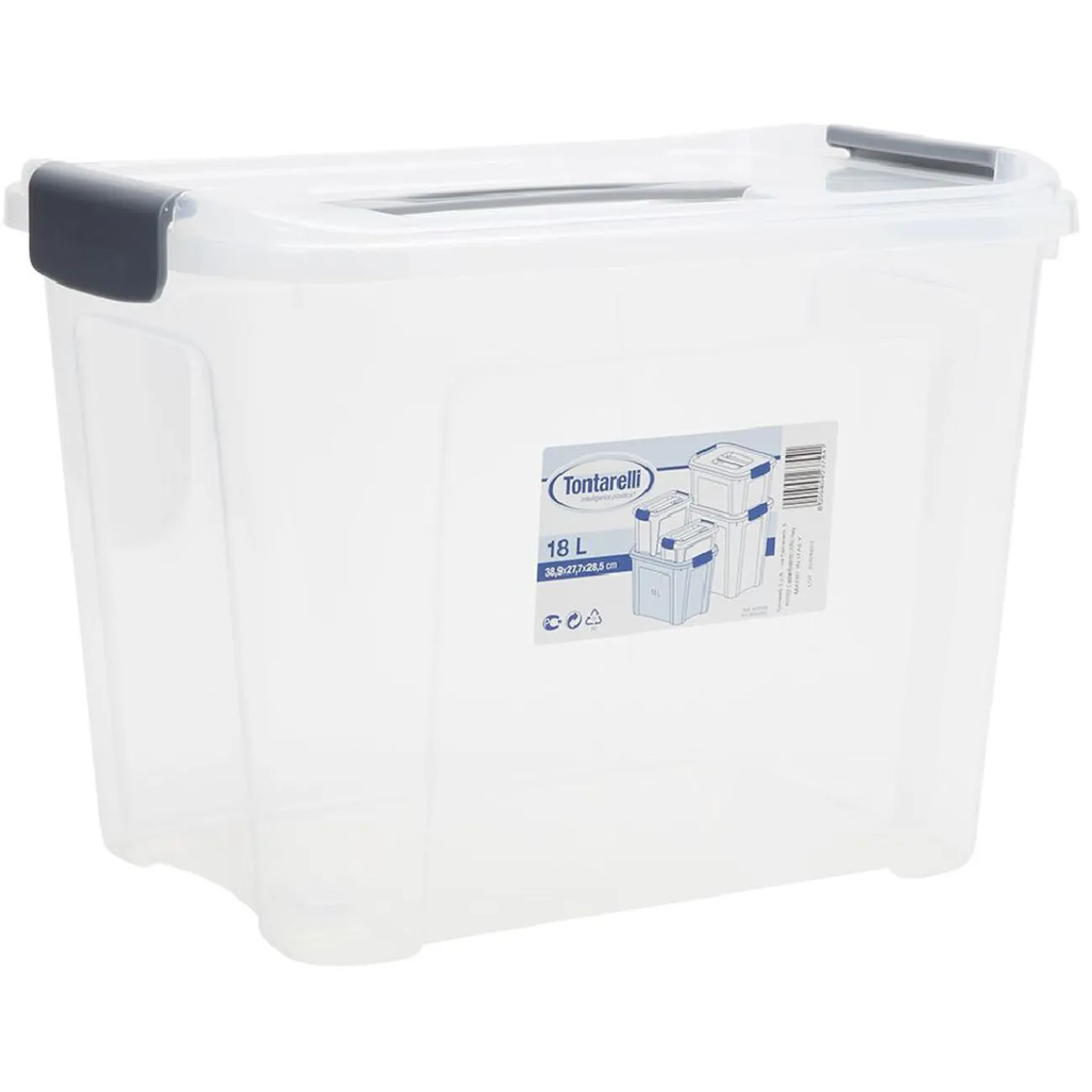Gifi Rangement|Box de rangement Combi Tontarelli 18 L transparent