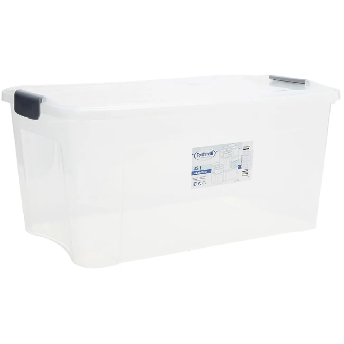 Gifi Rangement|Box de rangement Combi Tontarelli 43 L transparent