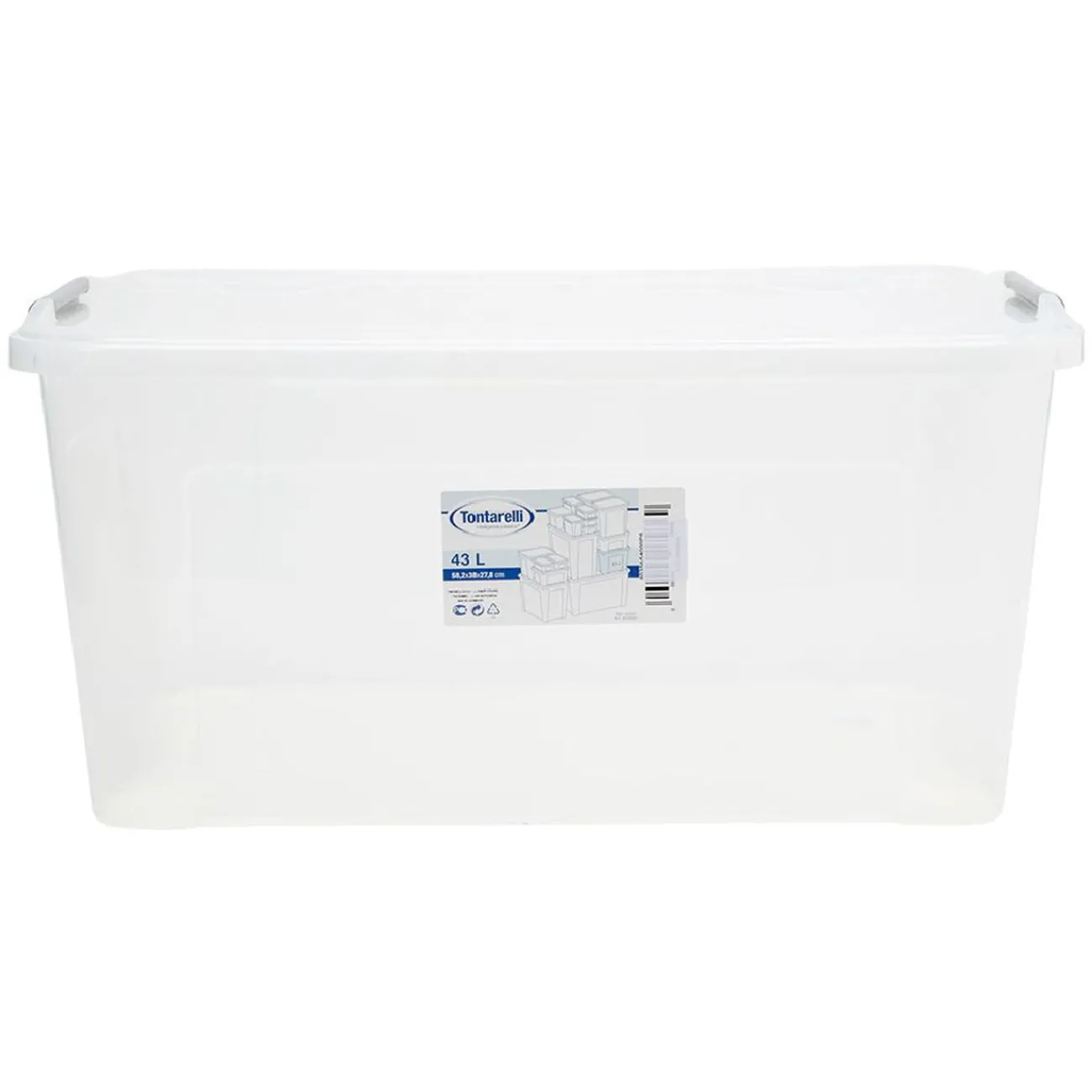 Gifi Rangement|Box de rangement Combi Tontarelli 43 L transparent