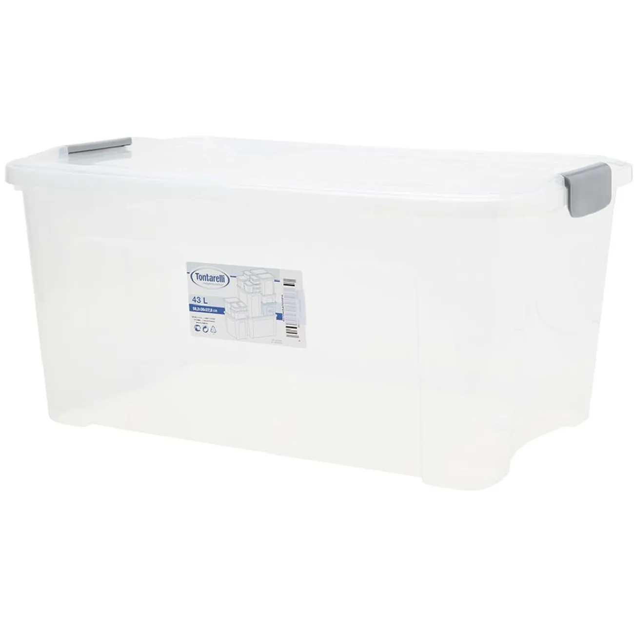 Gifi Rangement|Box de rangement Combi Tontarelli 43 L transparent