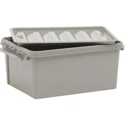 Gifi Rangement|Box de rangement grise 14 L