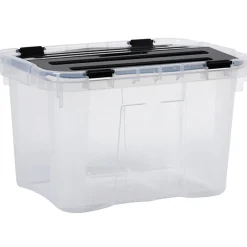 Gifi Rangement|Box de rangement plastique 10 L noir