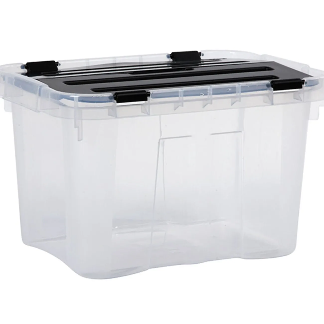 Gifi Rangement|Box de rangement plastique 10 L noir