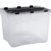 Gifi Rangement|Box de rangement plastique 42 L noir