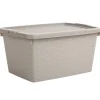 Gifi Entretien Du Linge|Box de rangement plastique 10 L taupe