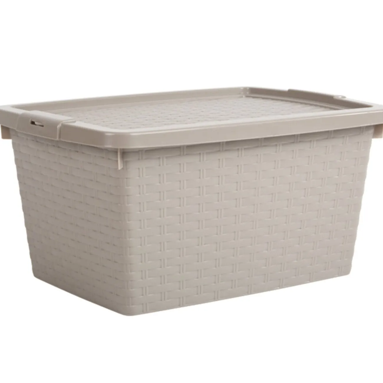 Gifi Entretien Du Linge|Box de rangement plastique 10 L taupe