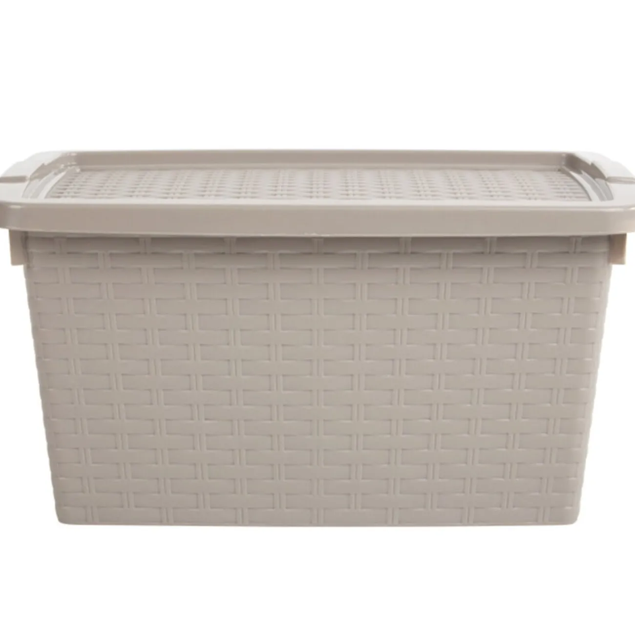 Gifi Entretien Du Linge|Box de rangement plastique 10 L taupe