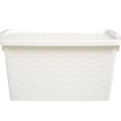 Gifi Rangement|Box de rangement plastique 10 L blanc