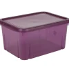 Gifi Rangement|Box de rangement plastique 4 L prune