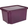 Gifi Rangement|Box de rangement plastique 30 L prune