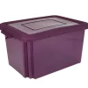 Gifi Rangement|Box de rangement plastique 55 L prune
