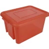 Gifi Rangement|Box de rangement plastique 55 L corail