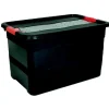 Gifi Rangement|Box de rangement plastique 52 L noir