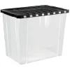 Gifi Rangement|Box de rangement plastique 80 L ouverture papillon