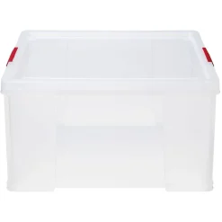 Gifi Rangement|Box de rangement plastique transparent avec couvercle