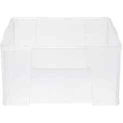 Gifi Rangement|Box de rangement plastique transparent avec couvercle