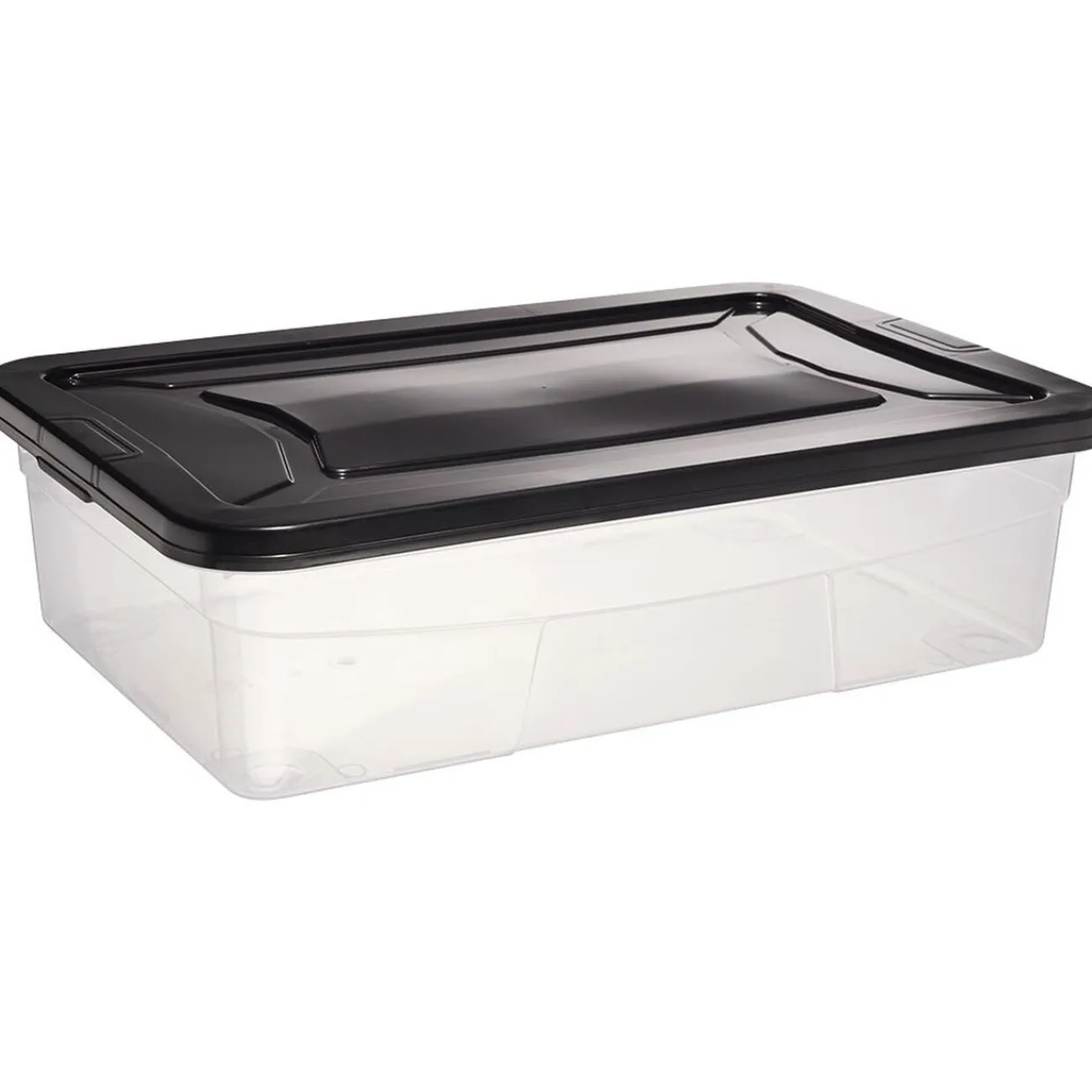 Gifi Rangement|Box dessous de lit noir 30L