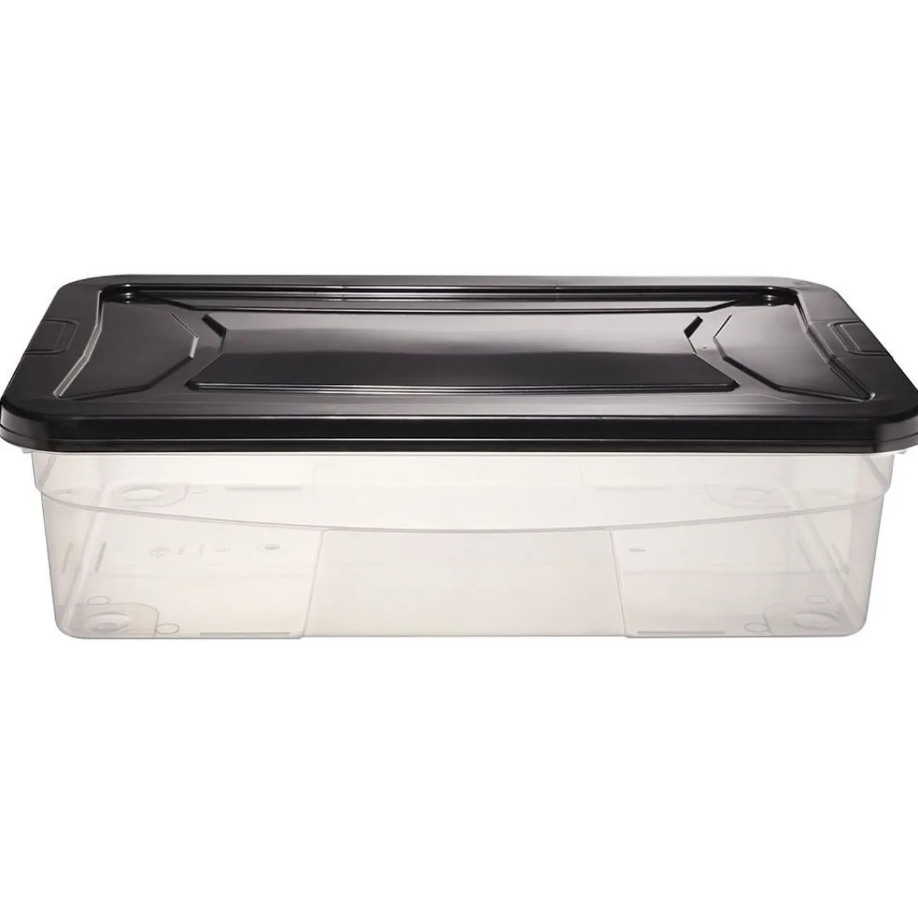 Gifi Rangement|Box dessous de lit noir 30L