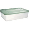 Gifi Rangement|Box dessous de lit transparent et vert 30L