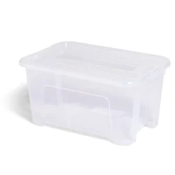 Gifi Rangement|Box rangement 4,5L plastique transparent 28xH18,5x14cm