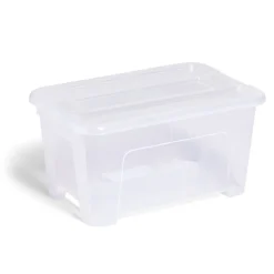Gifi Rangement|Box rangement 4,5L plastique transparent 28xH18,5x14cm