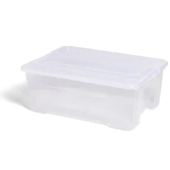Gifi Rangement|Box rangement 10L plastique transparent 38xH14x28cm