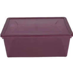 Gifi Entretien Du Linge|Box rangement textile violette 10 L