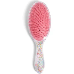 Gifi Beauté^Brosse à cheveux enfant avec manche étoiles multicolores L21cm