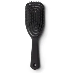 Gifi Beauté^Brosse à cheveux incurvée démêlage et lissage PVC noir