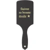Gifi Beauté^Brosse à cheveux plate rose doré noir ou blanc