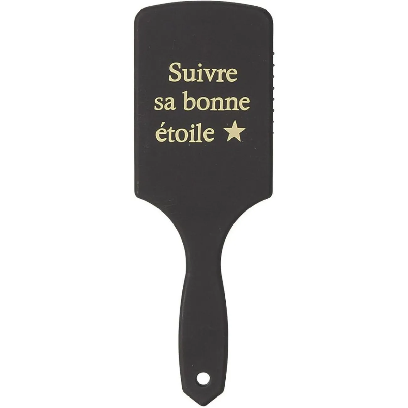 Gifi Beauté^Brosse à cheveux plate rose doré noir ou blanc