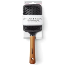 Gifi Beauté^Brosse à cheveux pneumatique démêlage et massage PVC et bois