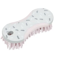 Gifi Beauté^Brosse de nettoyage décorée 16x7x3,5cm rose