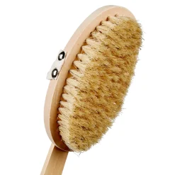 Gifi Beauté^Brosse en crin pour le corps avec manche en bois L42 cm