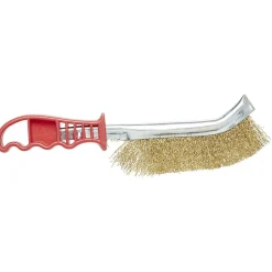 Gifi Outils Bricolage^Brosse métallique manche plastique rouge