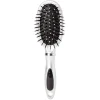 Gifi Beauté^Brosse pneumatique ovale picots perlés pvc gris
