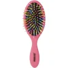 Gifi Beauté^Brosse pneumatique ovale picots perlés pvc multicolore fuchsia