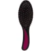 Gifi Beauté^Brosse pneumatique ovale picots perlés pvc noir fuchsia