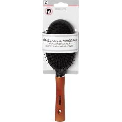 Gifi Beauté^Brosse pneumatique picots perlés manche en bois