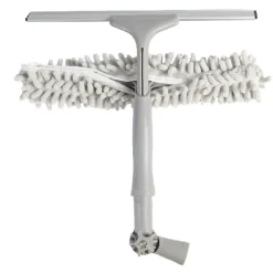 Gifi Nettoyage Et Entretien|Brosse téléscopique Homclean embouts x3 gris et bleu